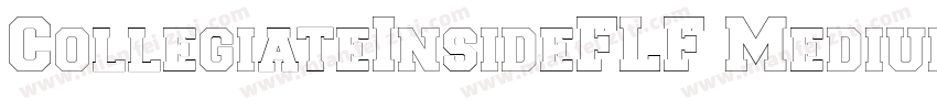 CollegiateInsideFLF Medium字体转换